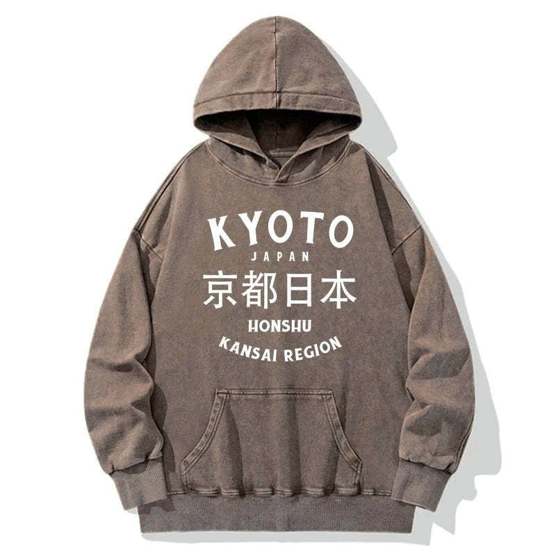 japanese kanji washed hoodie free shipping