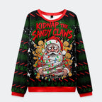 funny santa tangled sweatshirt gift idea