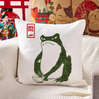Kyoto-Lion Woodblock Print Frog Cushion Pillow