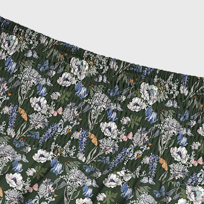 Kyoto Garden Blooms Maxi Skirt for Vacation