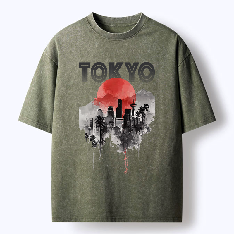 Kyoto lion sunset tee limited edition