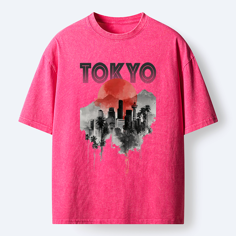 Kyoto lion sunset tee limited edition