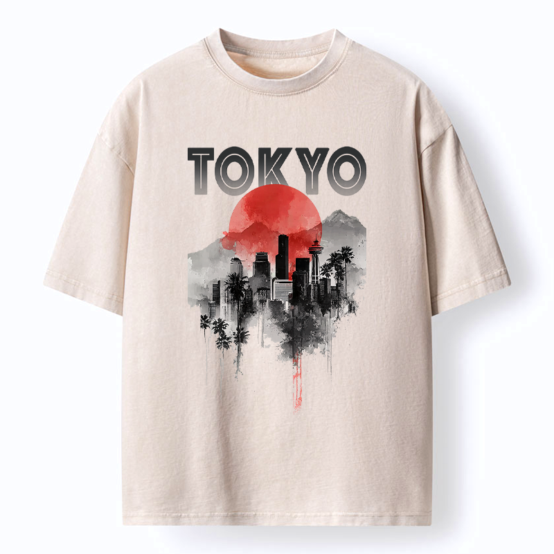 Kyoto lion sunset tee limited edition