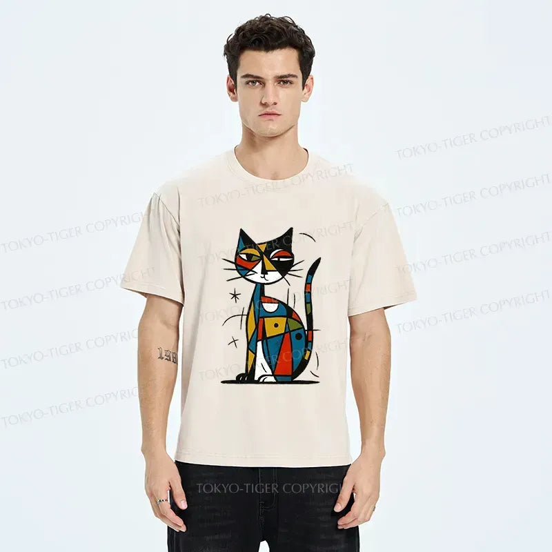 Washed Cotton T-Shirt for Daily Wear