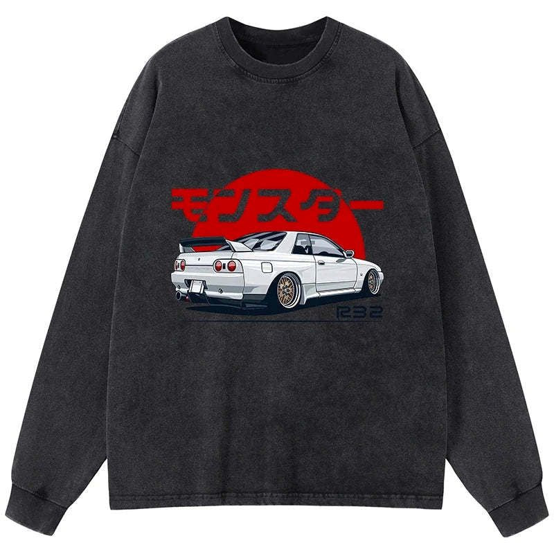 Skyline R32 GTR Washed T-Shirt for Streetwear