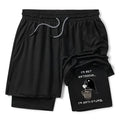 calm coffee alone shorts for daily wear