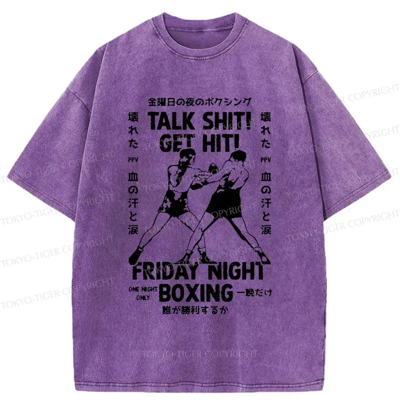 Kyoto-Lion Friday Night Boxing Washed T-Shirt