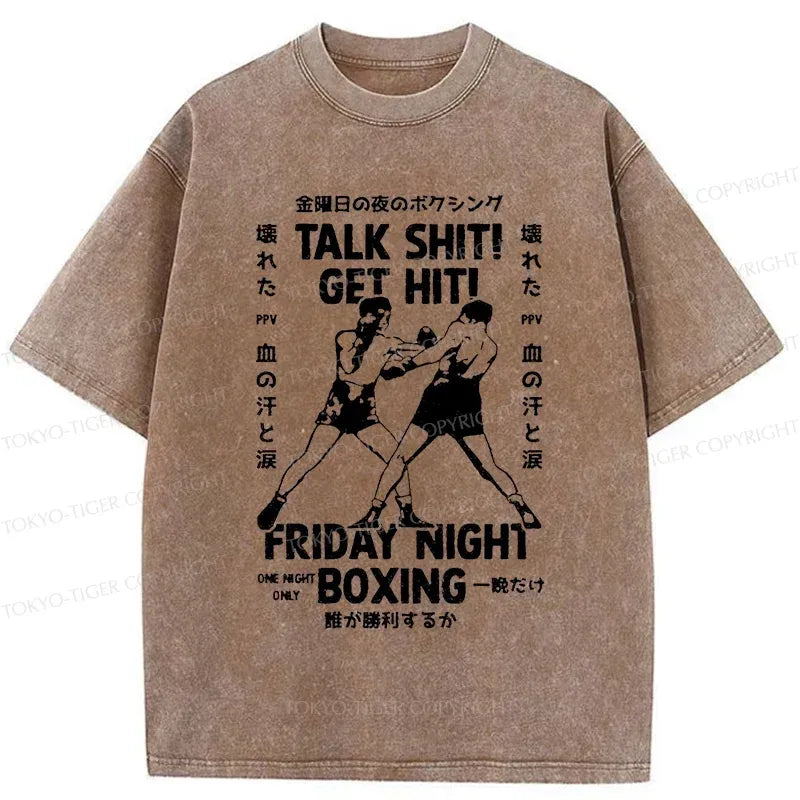 Kyoto-Lion Friday Night Boxing Washed T-Shirt