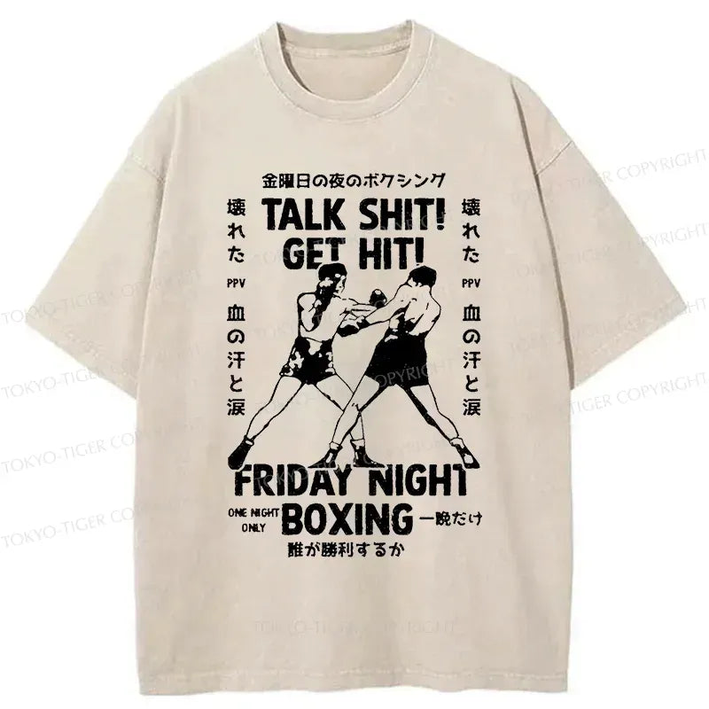 Kyoto-Lion Friday Night Boxing Washed T-Shirt