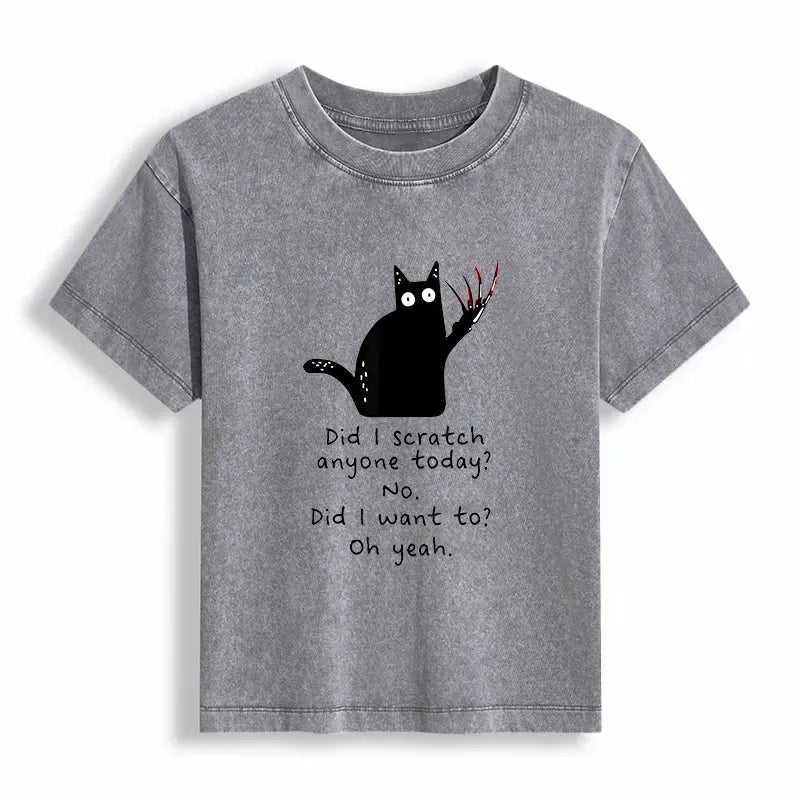 Kyoto-Lion Cats With Sharp Claws Women's Washed T-shirt