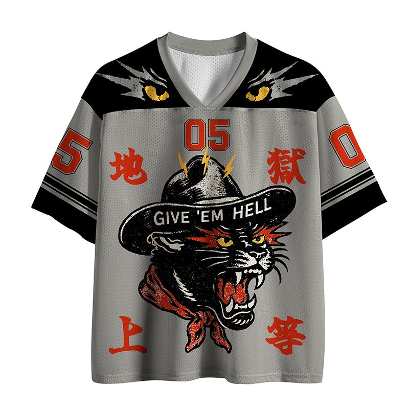Japanese Lion Mesh Jersey for Sports