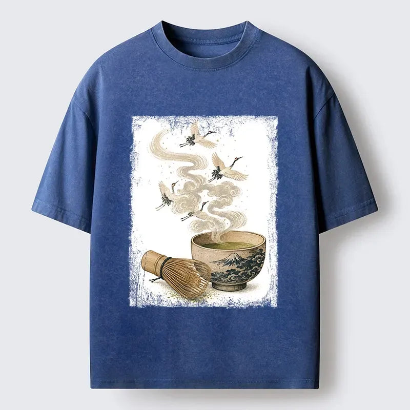 New Arrival Japanese Ukiyo-e Washed T-Shirt