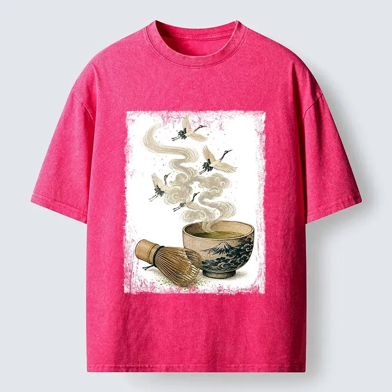 New Arrival Japanese Ukiyo-e Washed T-Shirt