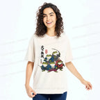 Kyoto-Lion Five Frog Samurai Washed T-Shirt