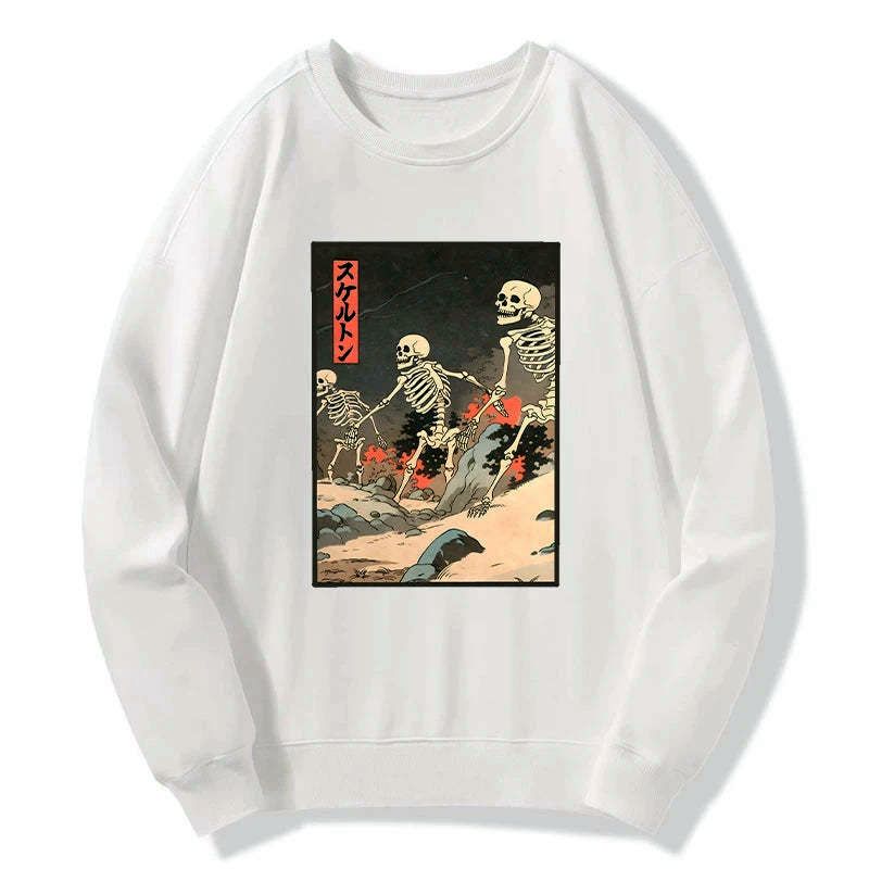 japanese skeleton sweatshirt best seller