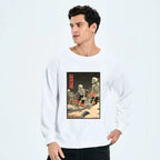 Kyoto-Lion Japanese Rising Skeletons Sweatshirt