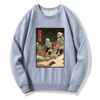 Kyoto-Lion Japanese Rising Skeletons Sweatshirt