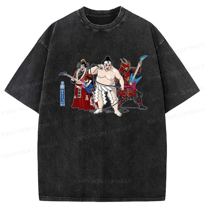 Vintage Kabuki Sumo T-Shirt Casual Gift Idea