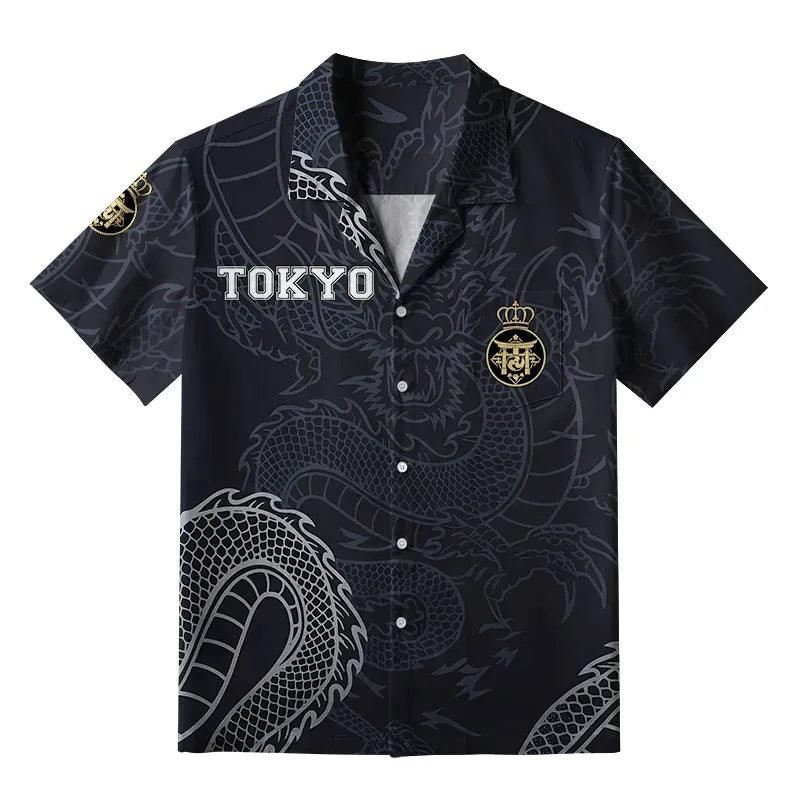 Unisex Cotton Dragon Shirt for Festival