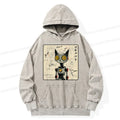 Retro Unisex Robot Cat Hoodie