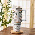 Funny Cat Riding Fish Tumbler Free Shipping