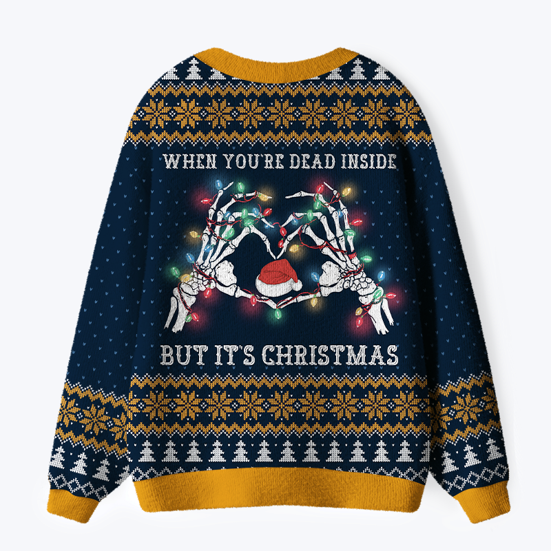 Funny ugly cardigan sweater gift idea