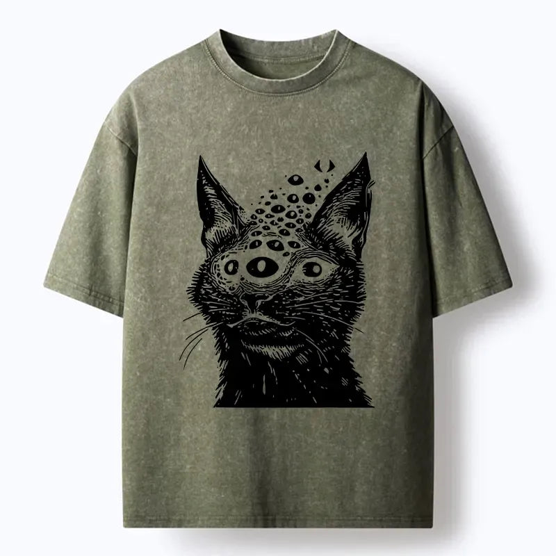 trippy cat third eye unisex t-shirt comfortable