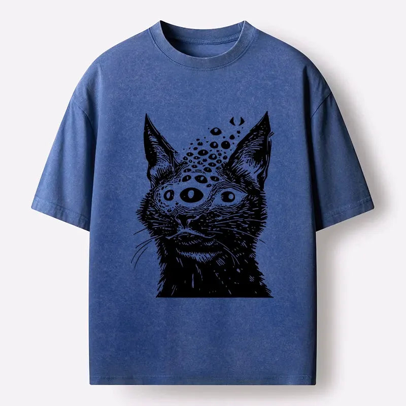 trippy cat third eye unisex t-shirt comfortable