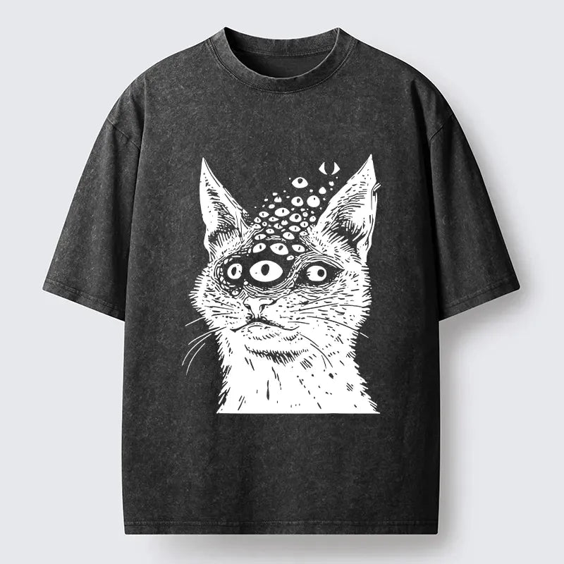 trippy cat third eye unisex t-shirt comfortable