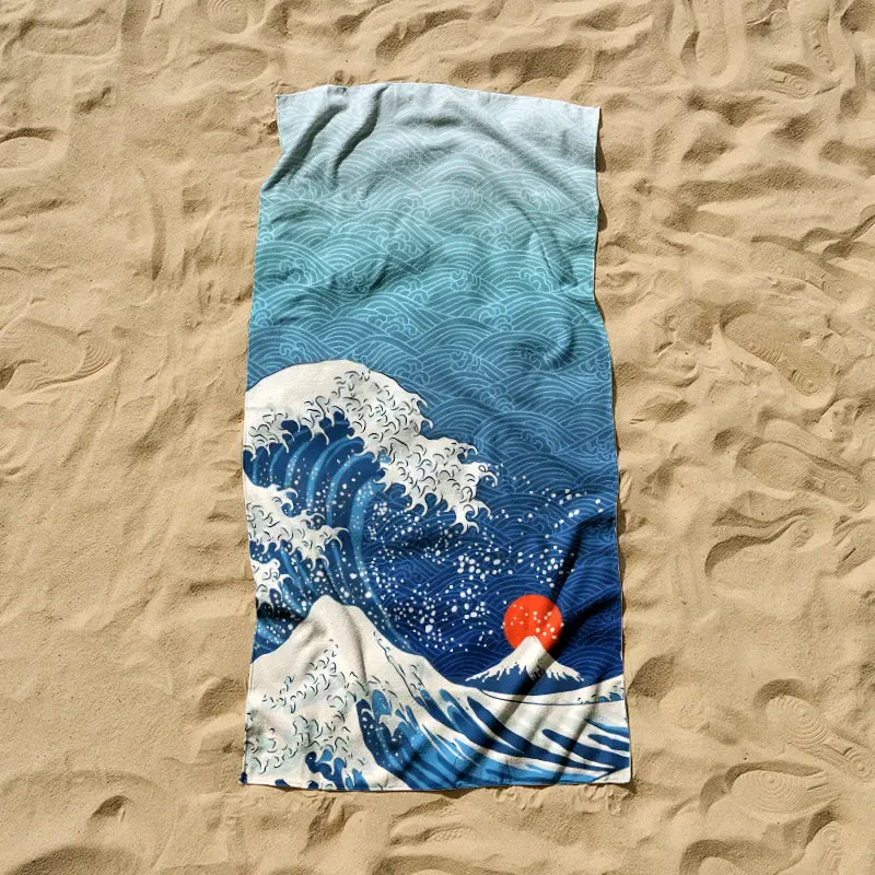 Mount Fuji Beach Towel for Vacation