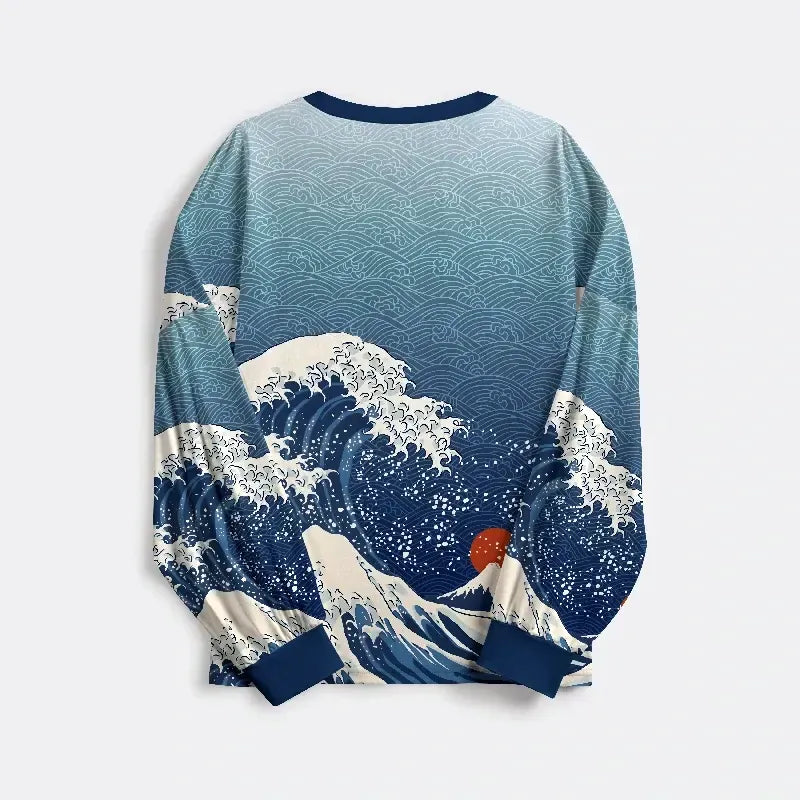 japanese woodblock print pajamas for family