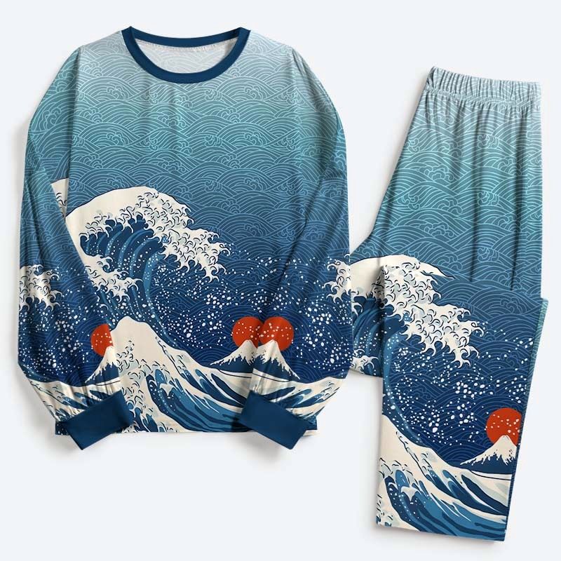 great wave off fuji family pajama sets