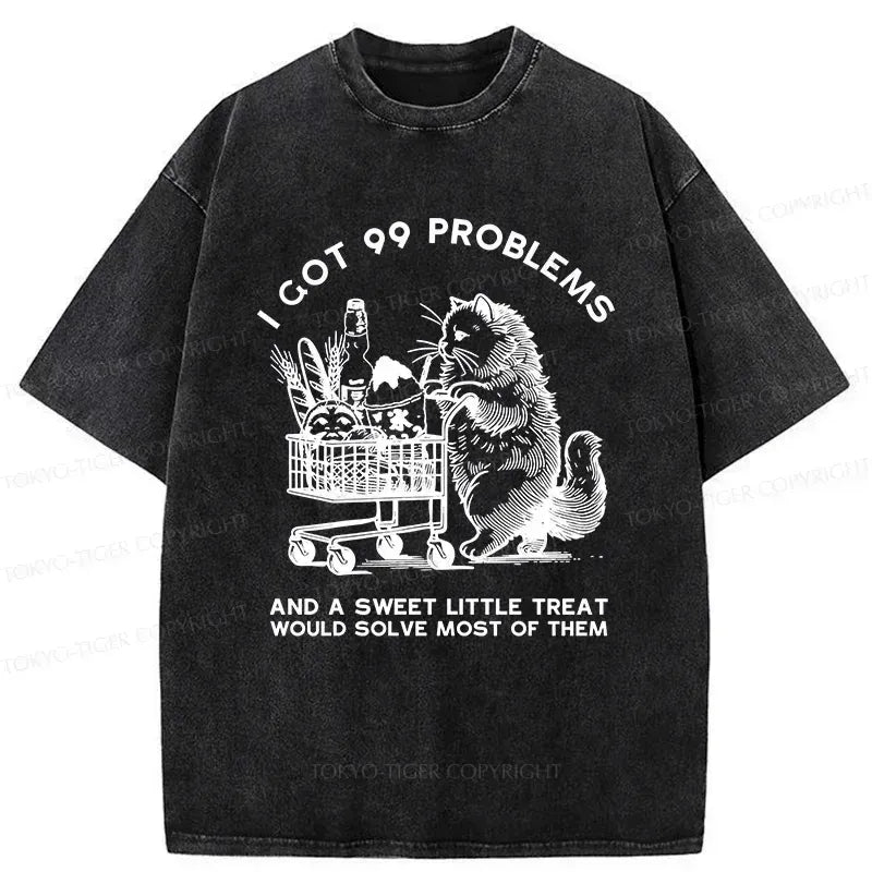 Vintage Japanese Cat T-Shirt Streetwear