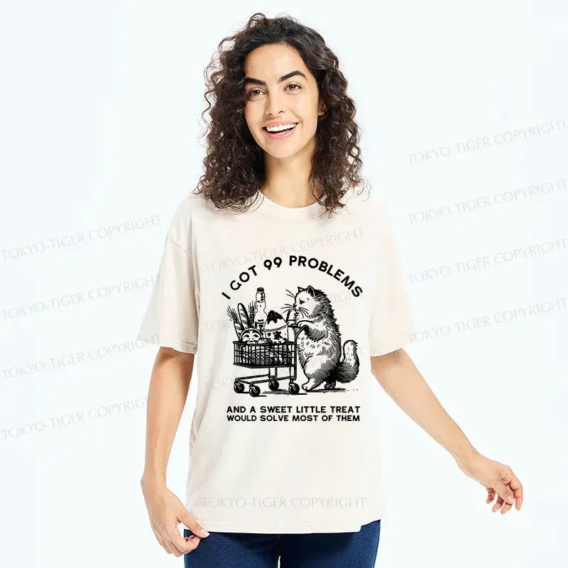 Japanese Cat T-Shirt for Daily Wear