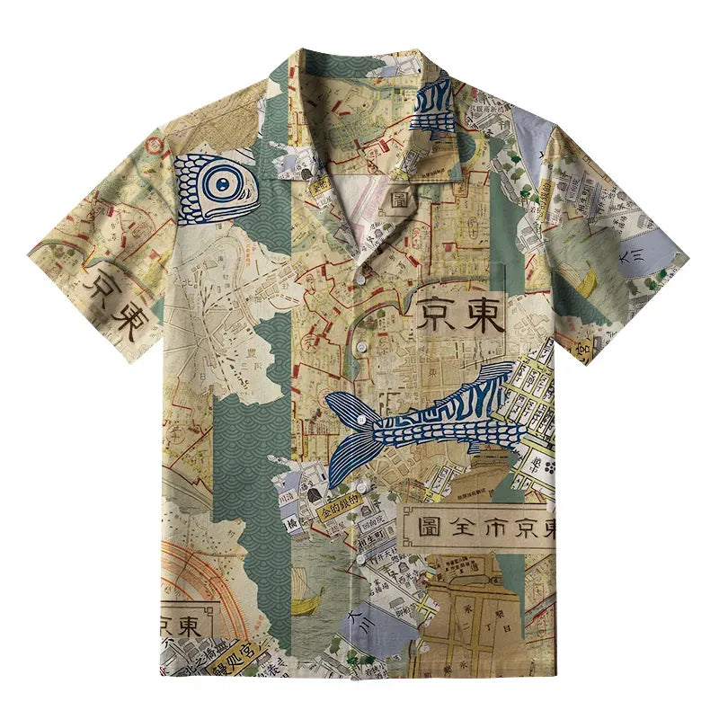 Unisex Japanese Streetwear Shirt with Free Shipping