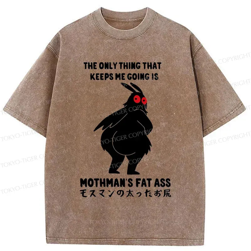 Ukiyo-e Mothman Cotton Tee for Street Style