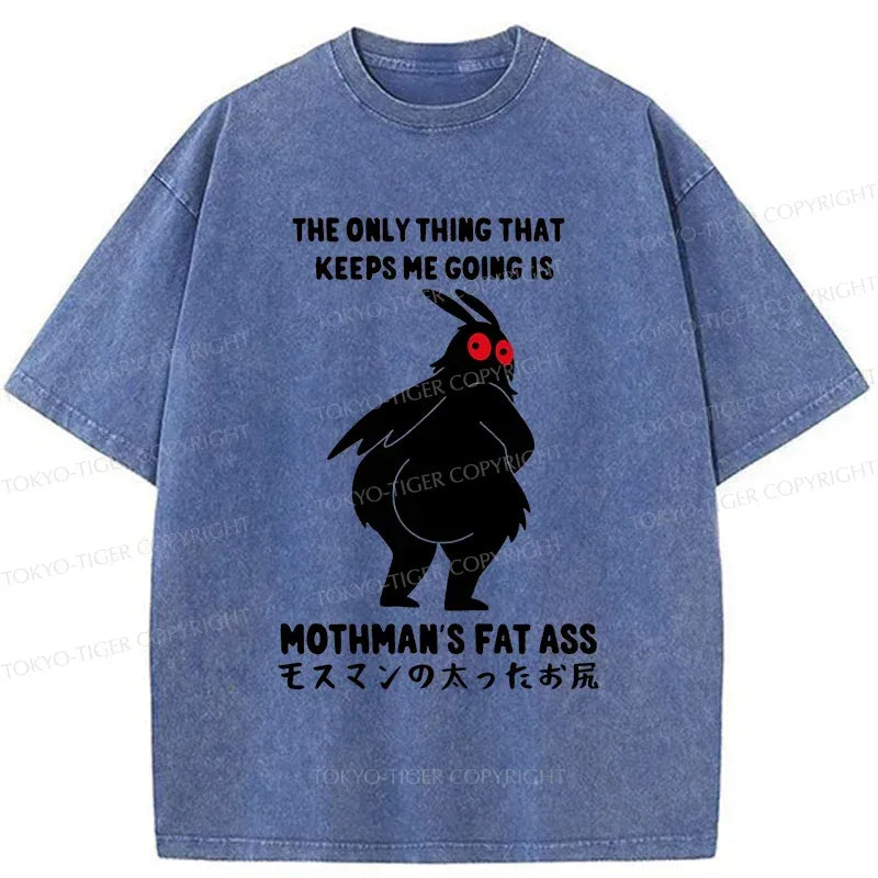 Ukiyo-e Mothman Cotton Tee for Street Style