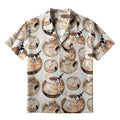Kyoto-Lion Cat Teasing Fish Aloha Hawaiian Shirt