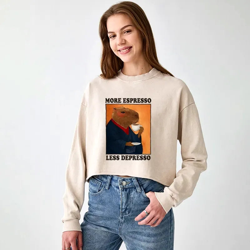 Japanese Style Capybara Sweatshirt for Summer