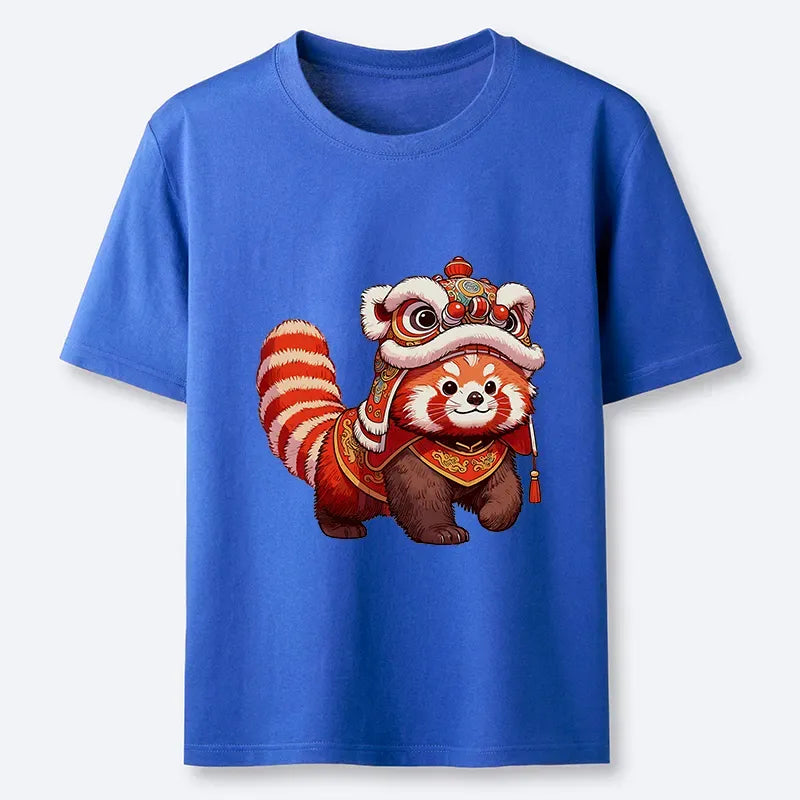 Kyoto Lion Dance Classic Cotton Tee for Casual