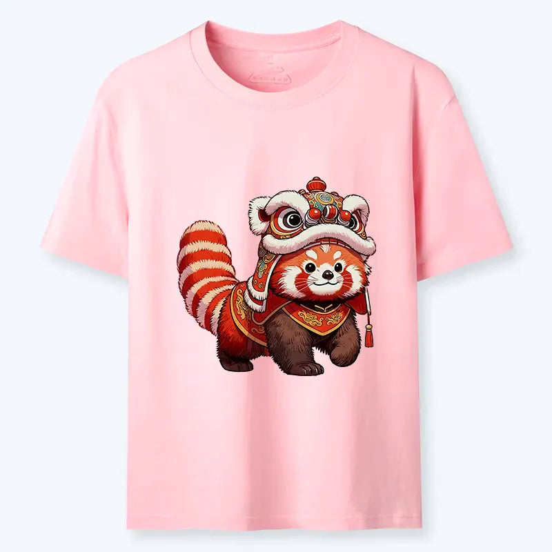 Kyoto Lion Dance Classic Cotton Tee for Casual