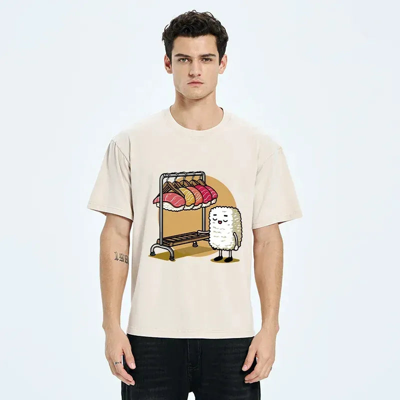 Japanese Washed T-Shirt for Daily Wear