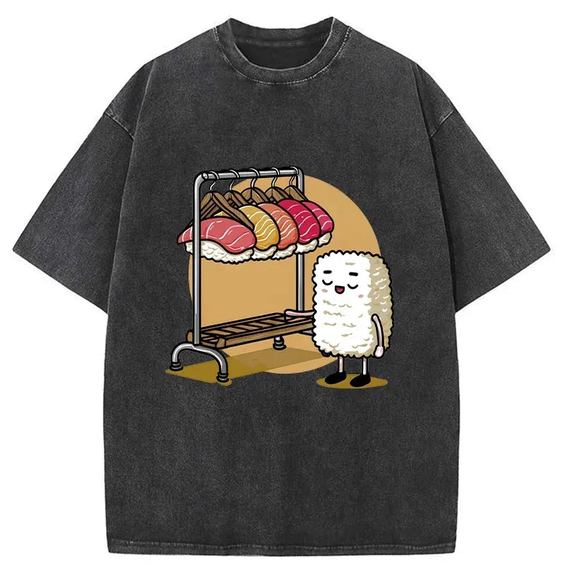 Kyoto-Lion Sushi Selection Hat Washed T-Shirt