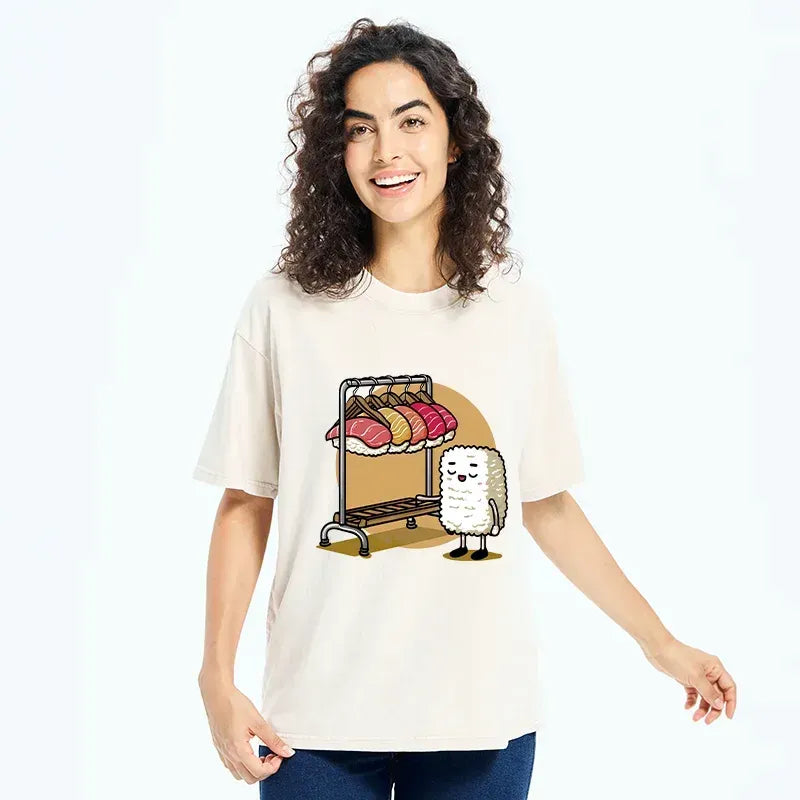 Kyoto-Lion Sushi Selection Hat Washed T-Shirt