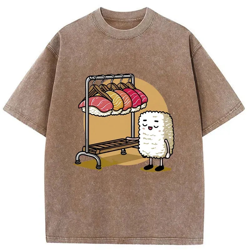 Kyoto-Lion Sushi Selection Hat Washed T-Shirt