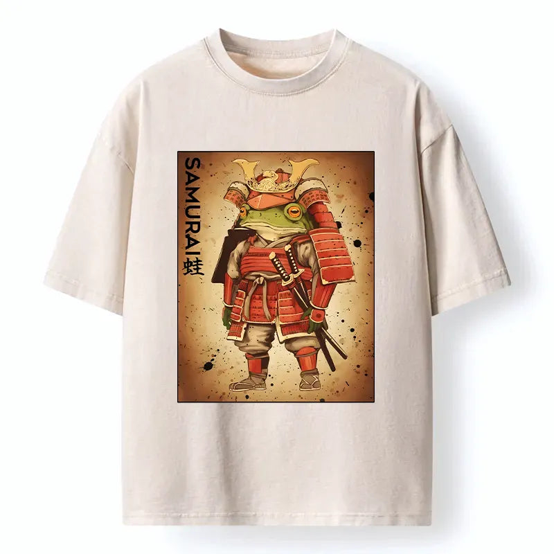 Vintage Japanese Frog T-Shirt for Daily Wear