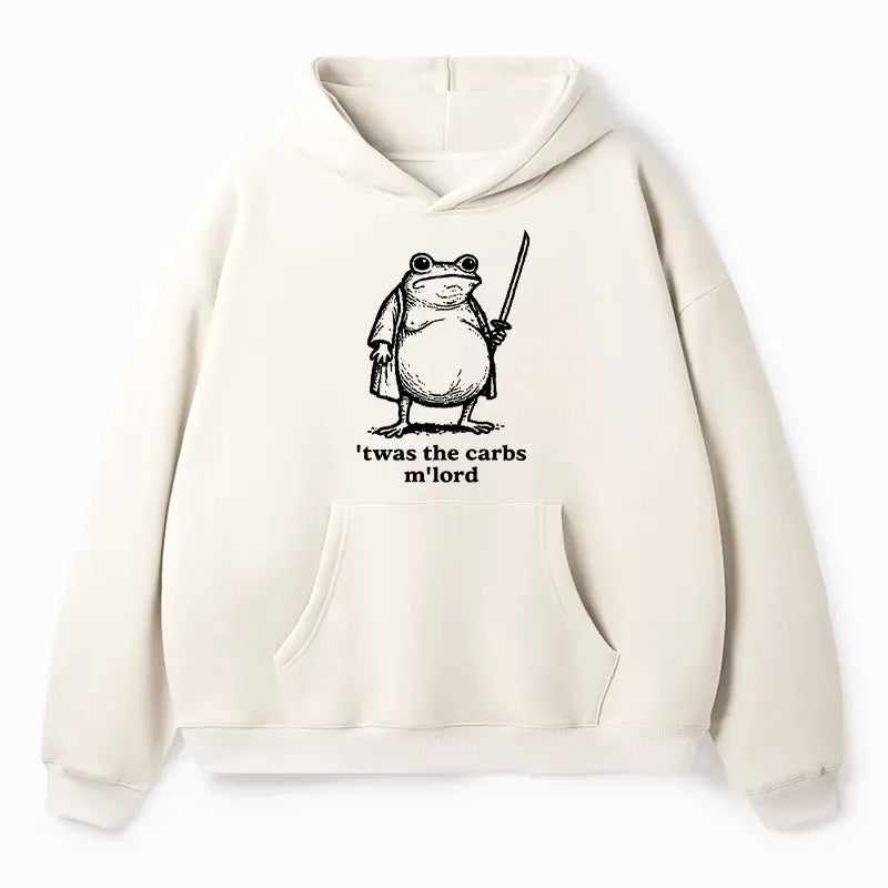 Kyoto-Lion Funny Fat Samurai Frog Adult Fleece Hoodie