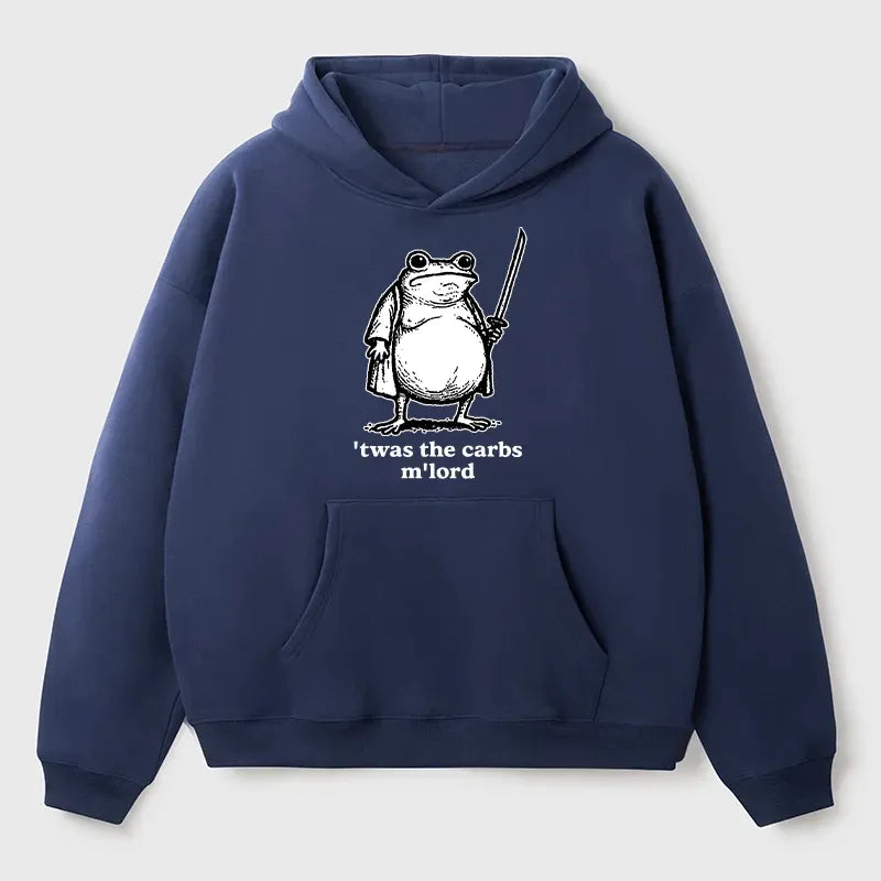 Kyoto-Lion Funny Fat Samurai Frog Adult Fleece Hoodie