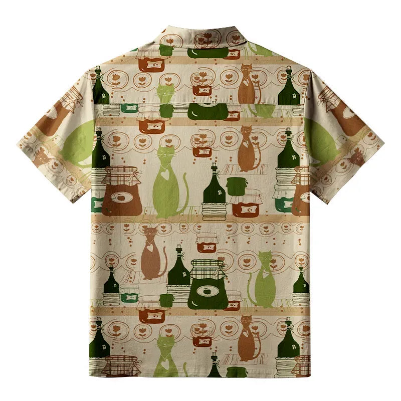 Kyoto-Lion Hawaiian Shirt for Streetwear
