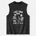 washed cotton tank top for summer vacation